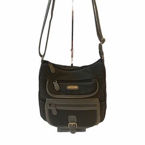 Multisac flare black and Gray crossbody bag